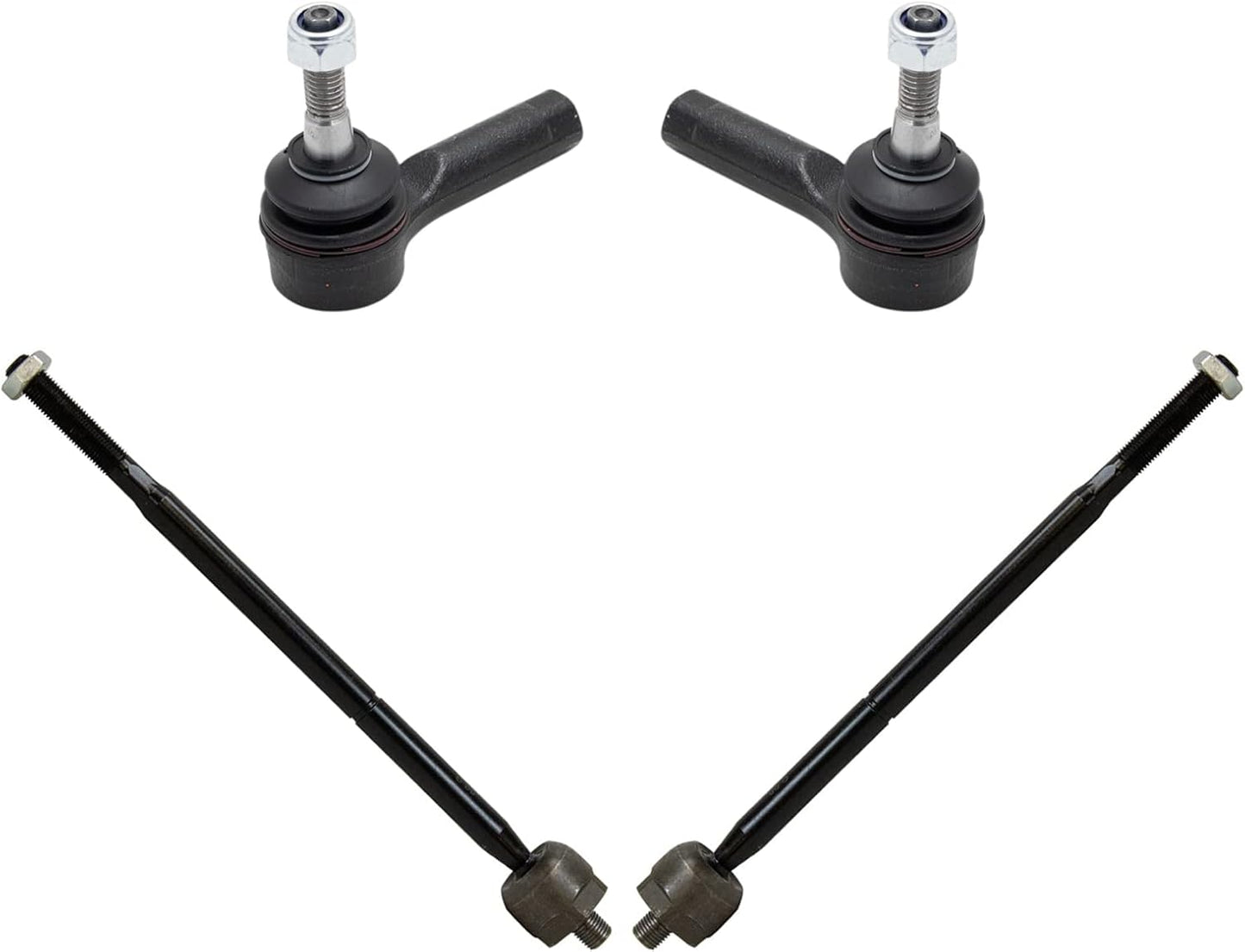 TRQ Front Inner and Outer Tie Rod Set for Buick Encore & Trax