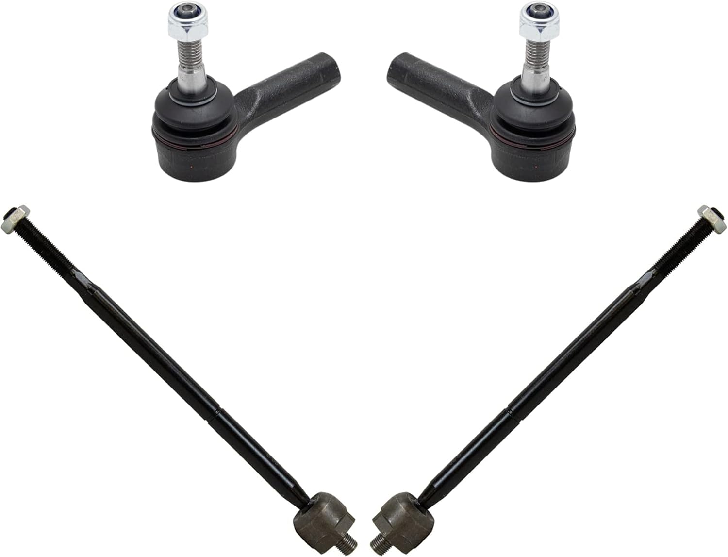 TRQ Front Inner and Outer Tie Rod Set for Buick Encore & Trax