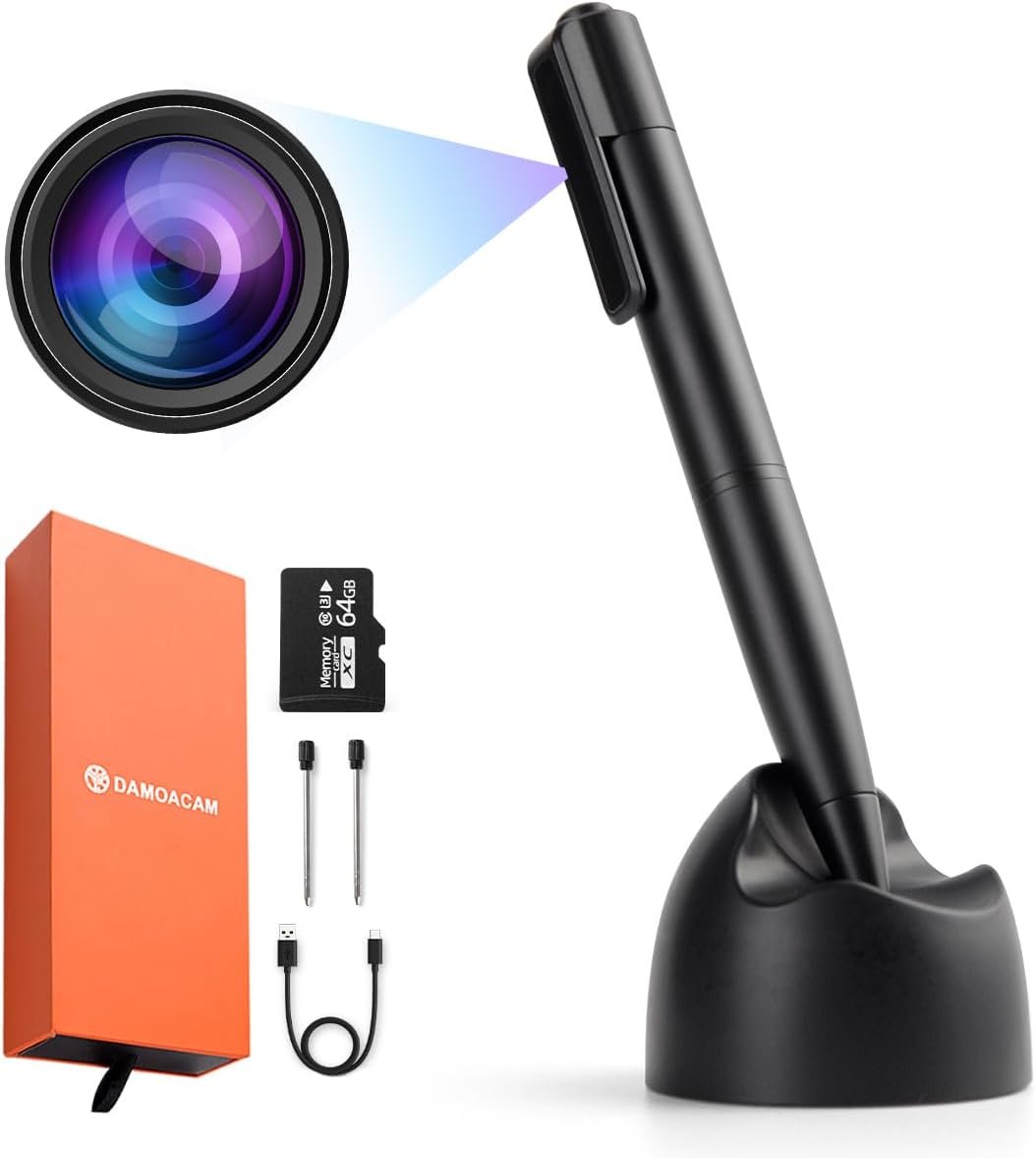 QHD 1440P 2K Hidden Camera Pen for Discreet Recording Needs