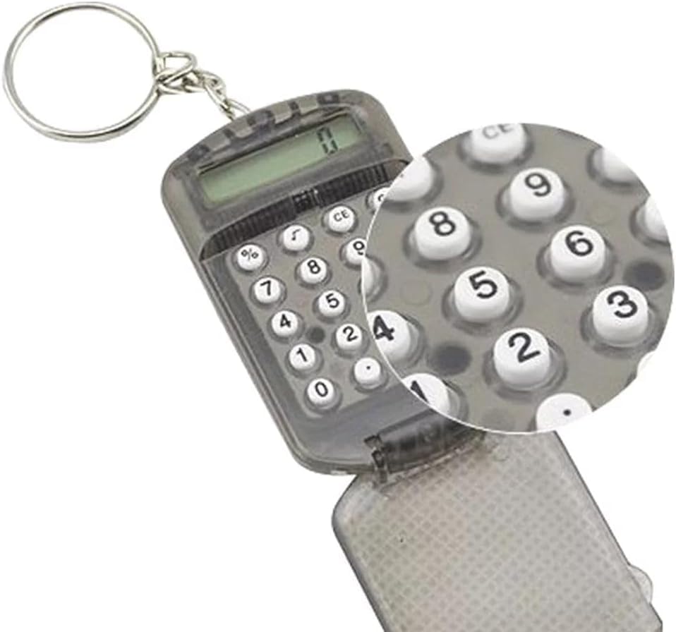 Zhuluck Mini Pocket Calculator Key Ring - Portable Efficiency