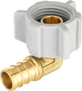 Pex 1/2 in x 1/2 in Female NPT Swivel Elbow Brass Crimp Fittings - 50