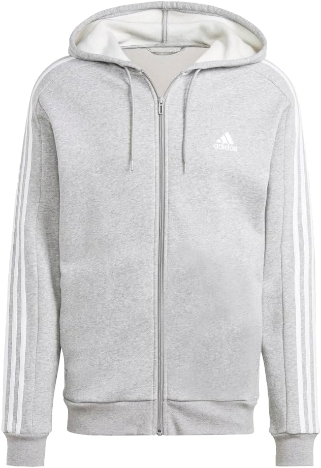adidas Men's 3-Stripes Fleece Hoodie - Ultimate Comfort