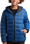 Boys Black Insulated Puffer Jacket - Lightweight Winter Coat