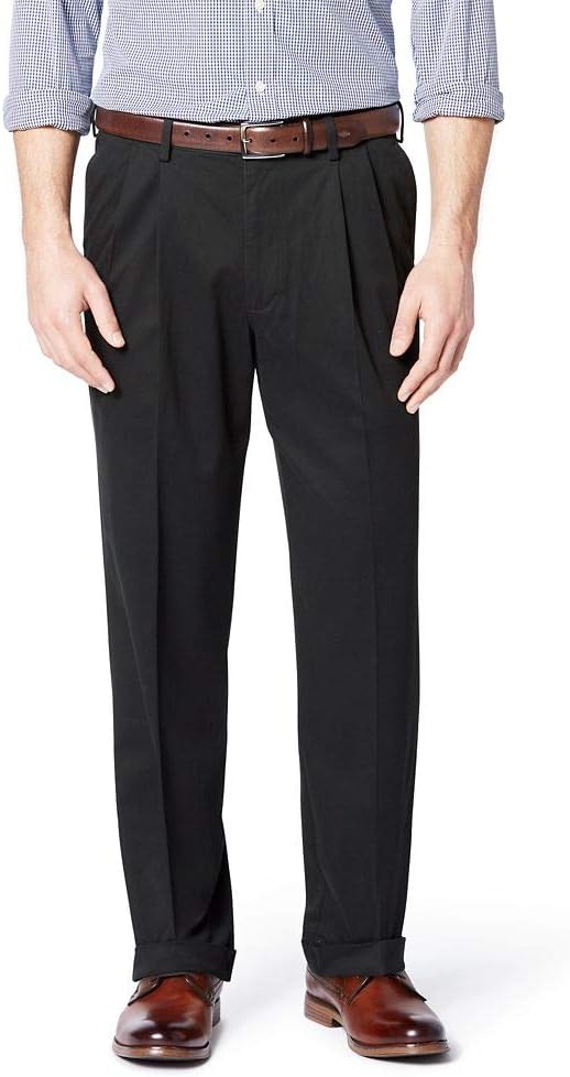 Dockers Mens Relaxed Fit Comfort Khaki Pants for Everyday Wear