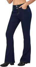 Women's Flare Bell Bottom Jeans High Waisted Wide Leg - Retro Fit