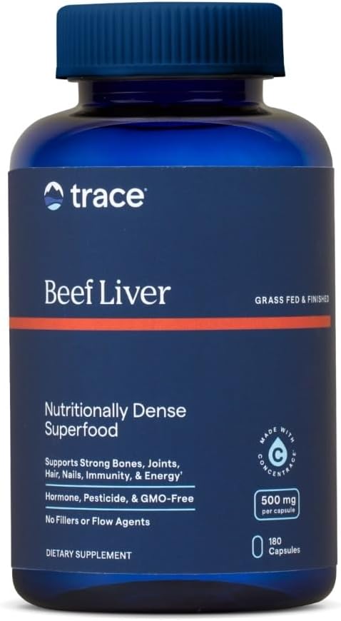 Trace Minerals Beef Liver Supplement for Bone Health & Energy