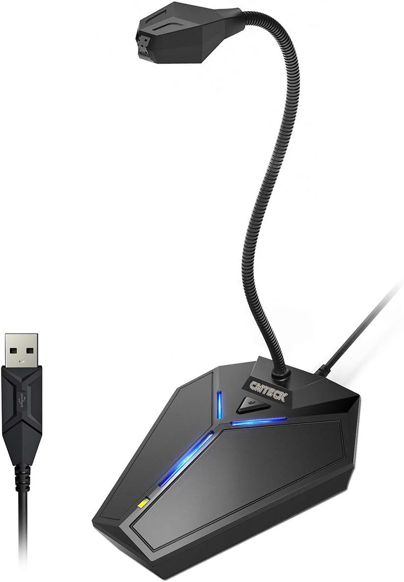 CMTECK USB Desktop Microphone: Easy Plug & Play, Premium Sound