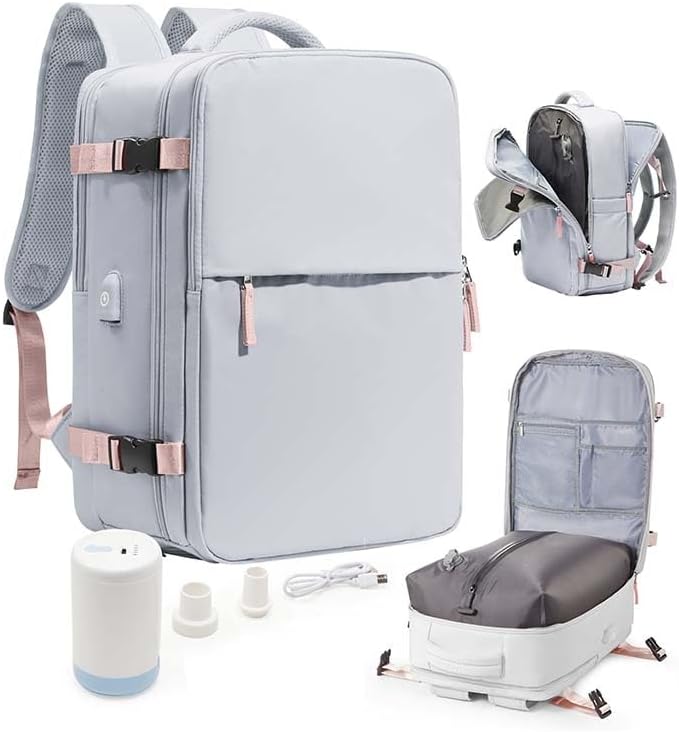 Vacuum Seal Travel Backpack with Air Pump for Easy Packing