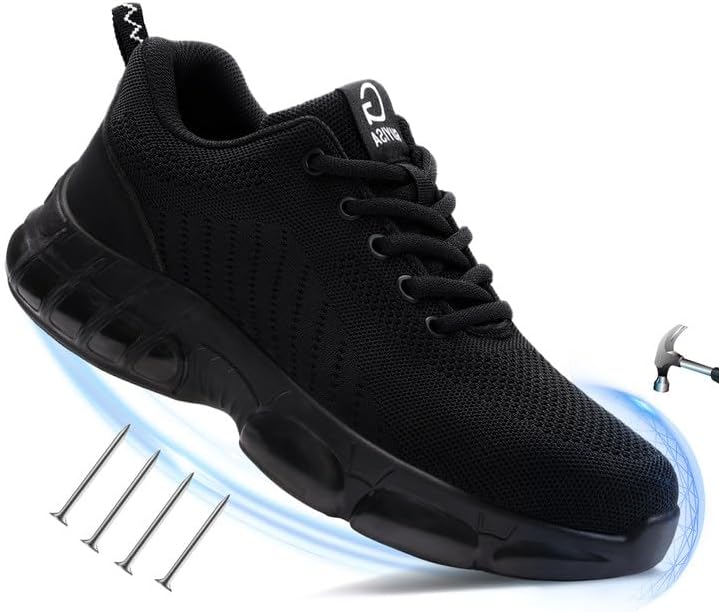 Lightweight Steel Toe Shoes for Men - Safety Sneakers for Work
