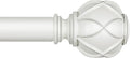 KAMANINA Curtain Rods 32 to 120 in - Heavy Duty White Decorative