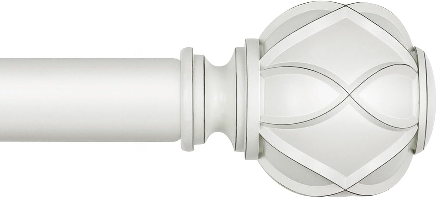 KAMANINA Adjustable Curtain Rods 66 to 120 Inch for Windows