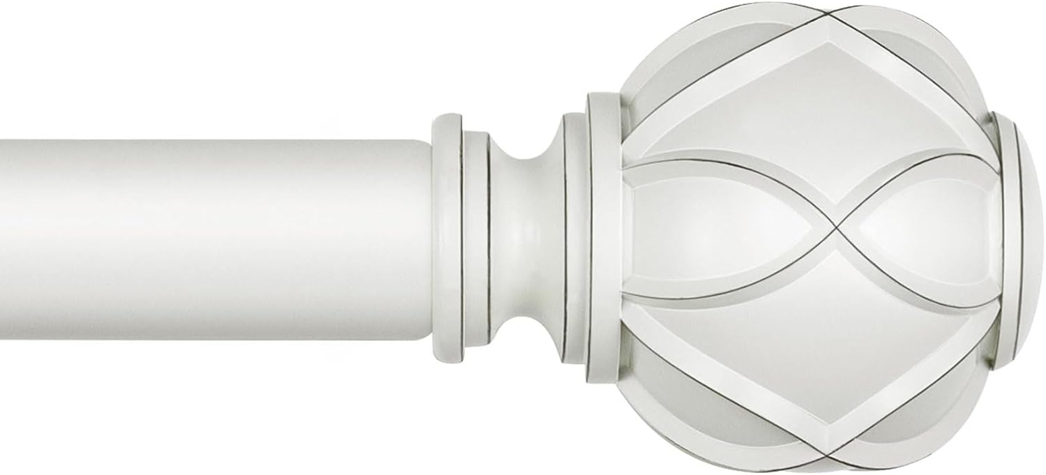 KAMANINA Adjustable Curtain Rods 66 to 120 Inch for Windows