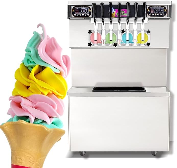 7 Flavors Soft Serve Ice Cream Machine by Kolice