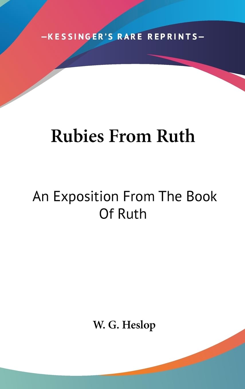 Rubies From Ruth: An Exposition From The Book Of Ruth Review