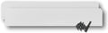 Eagle 1 Rain Gutter Valley Splash Guards - Classic Straight, White