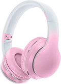 Wireless Kids Headphones w/10H Playtime & Mic (Pink)