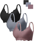 Seamless Wireless V Neck Bralette for Women - Jelly Support