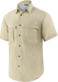 Men's Short Sleeve Fishing Shirts UPF 50+ - Quick Dry Outdoor Shirt