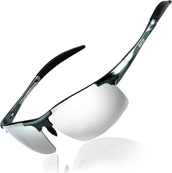 DUCO Mens Sports Polarized Sunglasses with UV Protection for Men