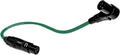 Balanced XLR Cable Right Angle Male to Straight Female - 50 ft Green