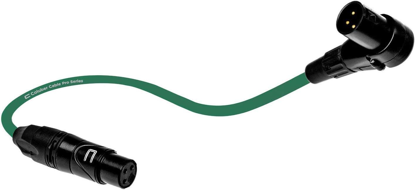 Balanced XLR Cable Right Angle Male to Straight Female 50 Feet