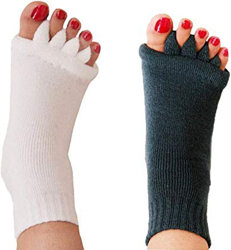 Yoga Toe Separator Socks - Align Feet for Health & Comfort