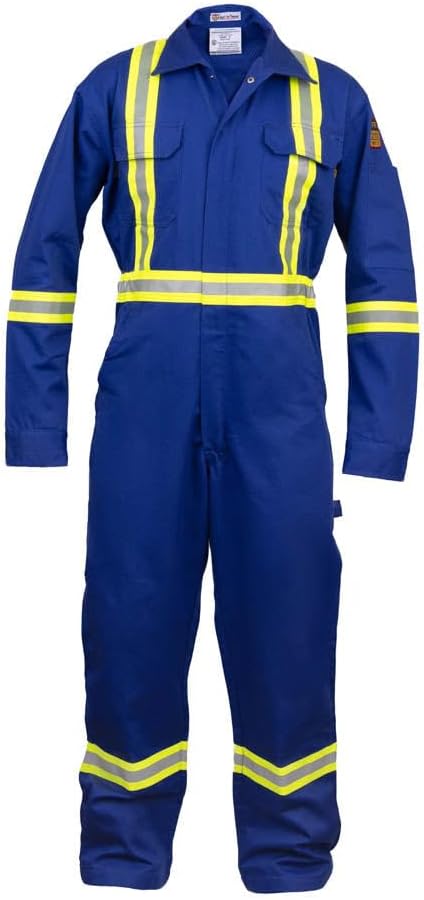 Flame Resistant Hi Vis Coverall for Safety and Comfort