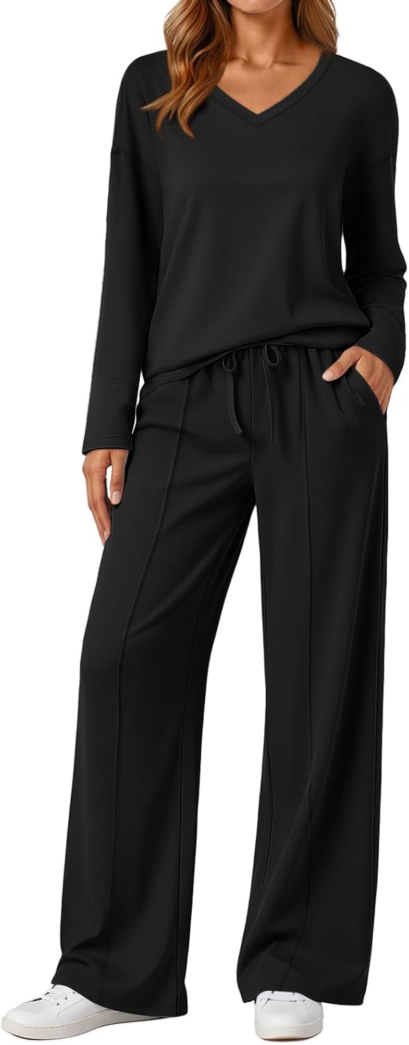 AUTOMET Sweatsuits Women 2 Piece Outfit for Travel and Lounge