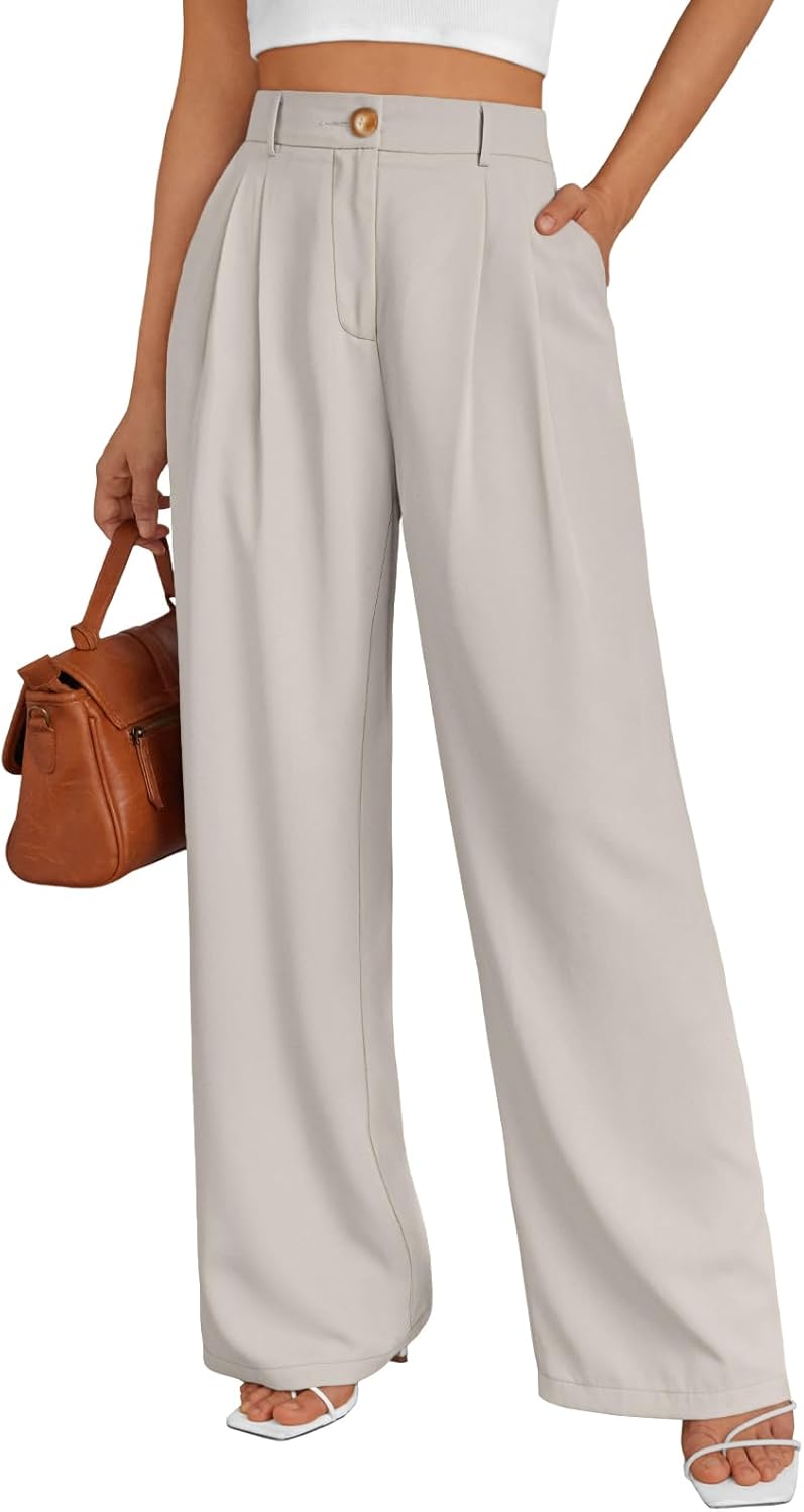 LILLUSORY Wide Leg Dress Pants for Stylish Everyday Wear