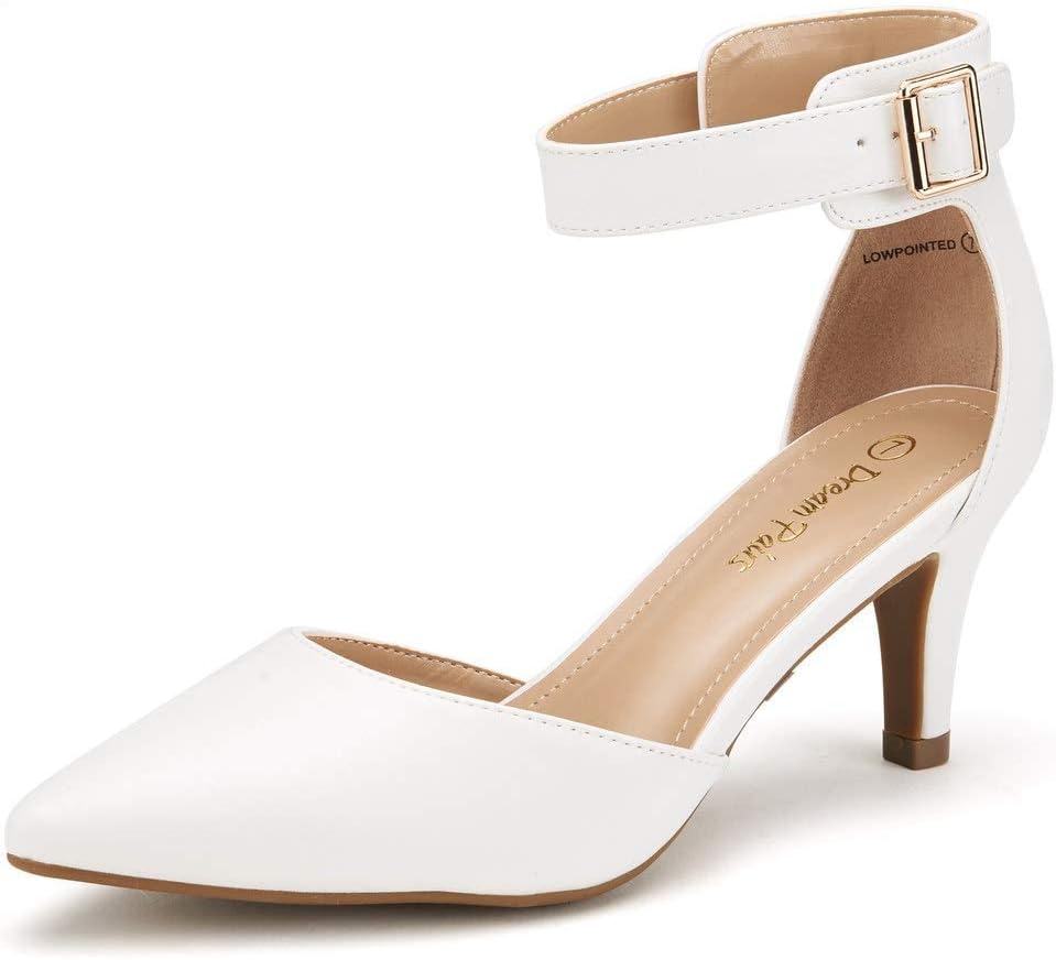 DREAM PAIRS Kitten Heel Low Heel Pumps for Women Dress Shoes