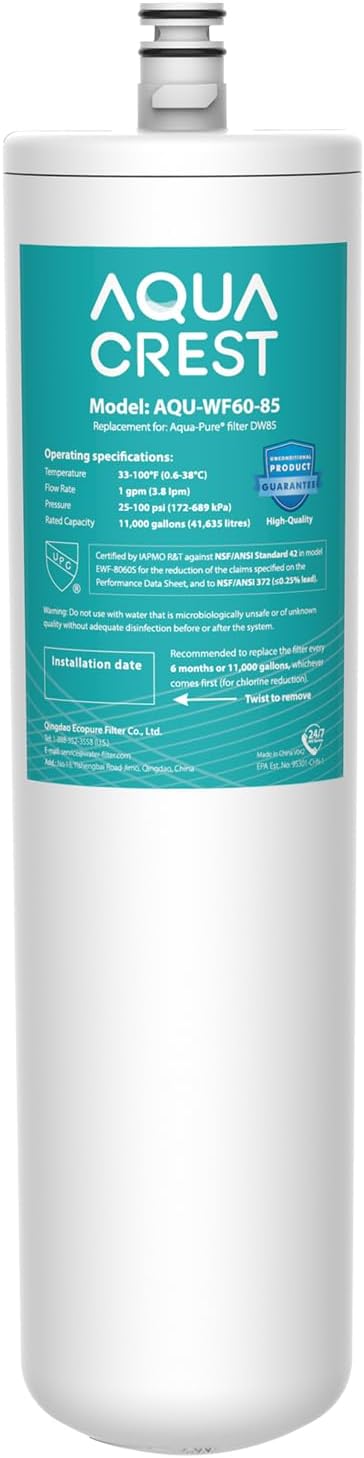 AQUACREST DW85 Under Sink Water Filter for Clean Drinking Water