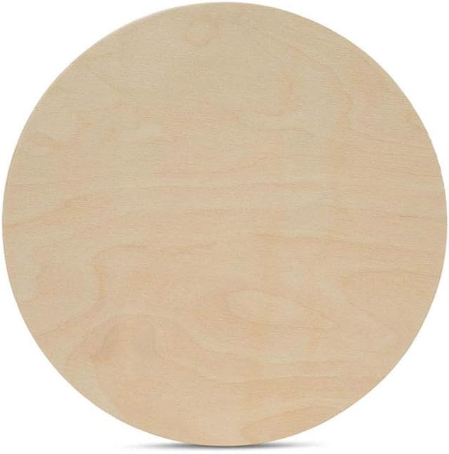 Wood Plywood Circle Plaques for Crafts - 9 Inch Round Cutouts