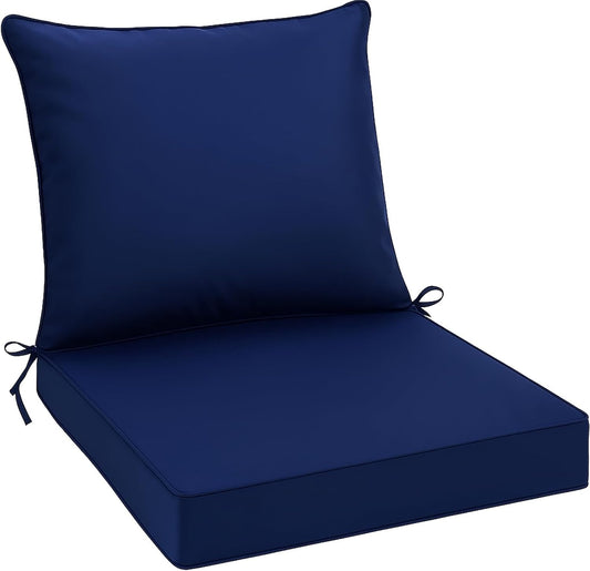 Outdoor Deep Seat Cushion Set with Self Adhesive for Comfort