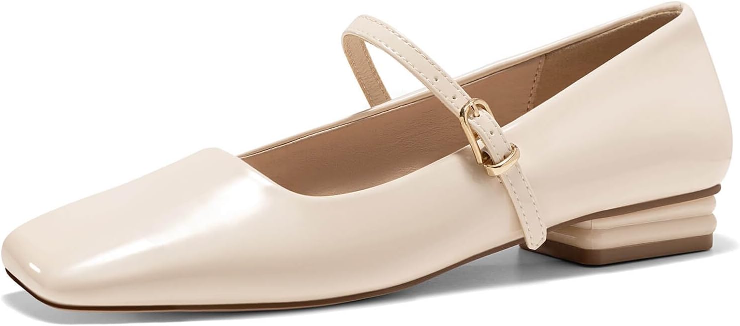 Coutgo Women's Mary Jane Flats for Comfort and Style