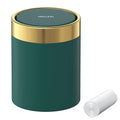 Mini Trash Can with Lid for Desk - Compact 1.5L Desktop Waste Bin