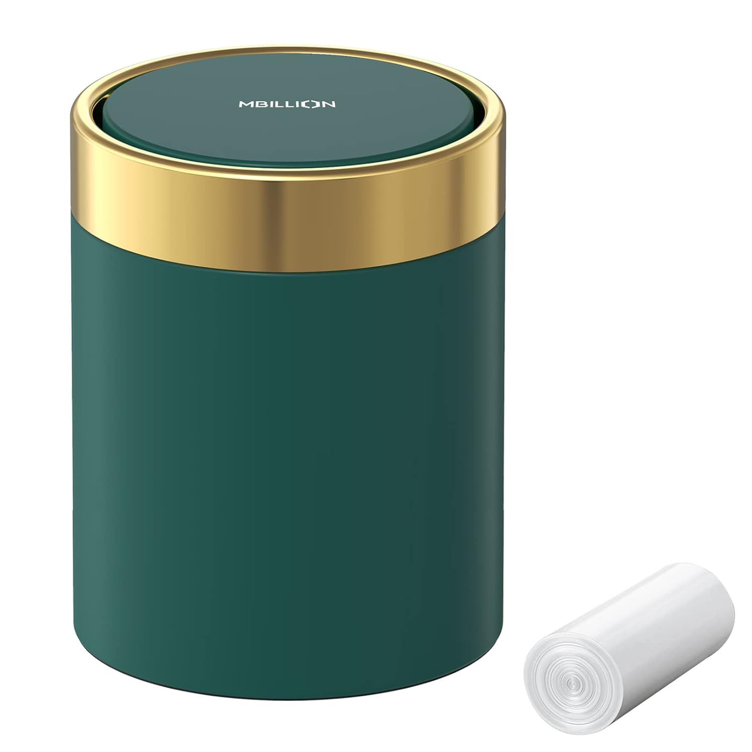 Stylish Mini Desktop Trash Can - 0.4 Gallon Stainless Steel Bin for Any Space