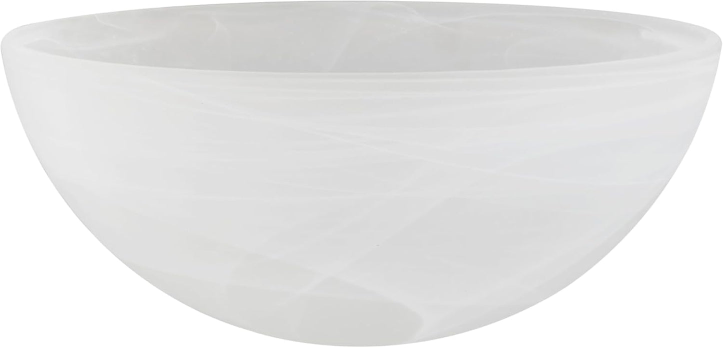 Aspen Creative Alabaster Replacement Glass Shade for Lamps