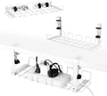 Cable Management Tray 2 Pack 16in - Under Desk No Drill Clamp