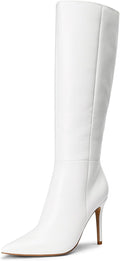 DREAM PAIRS Knee High Boots for Women - Sleek Pointed Toe Stiletto 3
