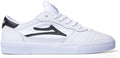 Lakai Mens Cambridge Low-Top Skateboarding Shoe - Clean White Street