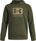 Boys Freedom Big Flag Logo Hoodie - Soft Cotton-Blend Fleece