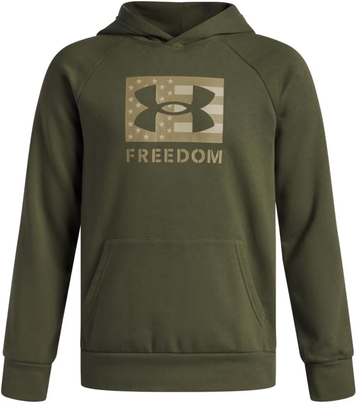 Under Armour Boys Freedom Big Flag Logo Hoodie for Comfort