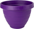 Self Watering Flower Planter 16 in Purple - Lightweight Round Pot