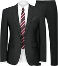 2 Piece Men's Suit One Button Slim Fit for Men - Blazer, Pants & Tie