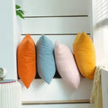 WEMEON Decorative Throw Pillow Covers 22x22 in Set of 4 - Soft Solid