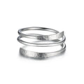 Sterling Silver Ring LUKRAY Hammered Wire Wrap Ring - Personalized