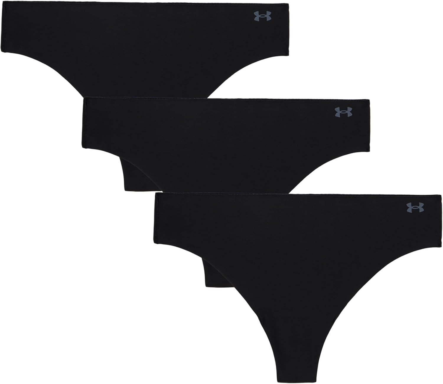 Under Armour Women's 3-pack Pure Stretch No Show Thong Underwear
