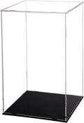 Evron Display Case for Collectibles - Clear Acrylic Dustproof Showcase
