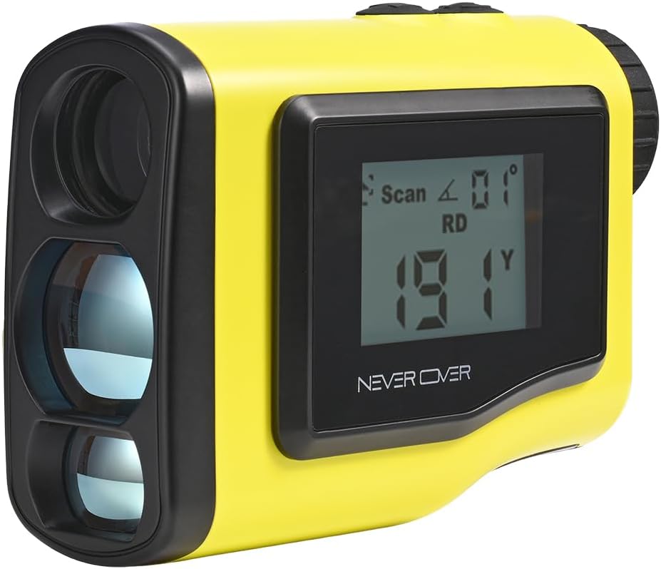 1100 Yard Golf Rangefinder with Slope & Flag Lock Tech, Vibration - Colorful Options!