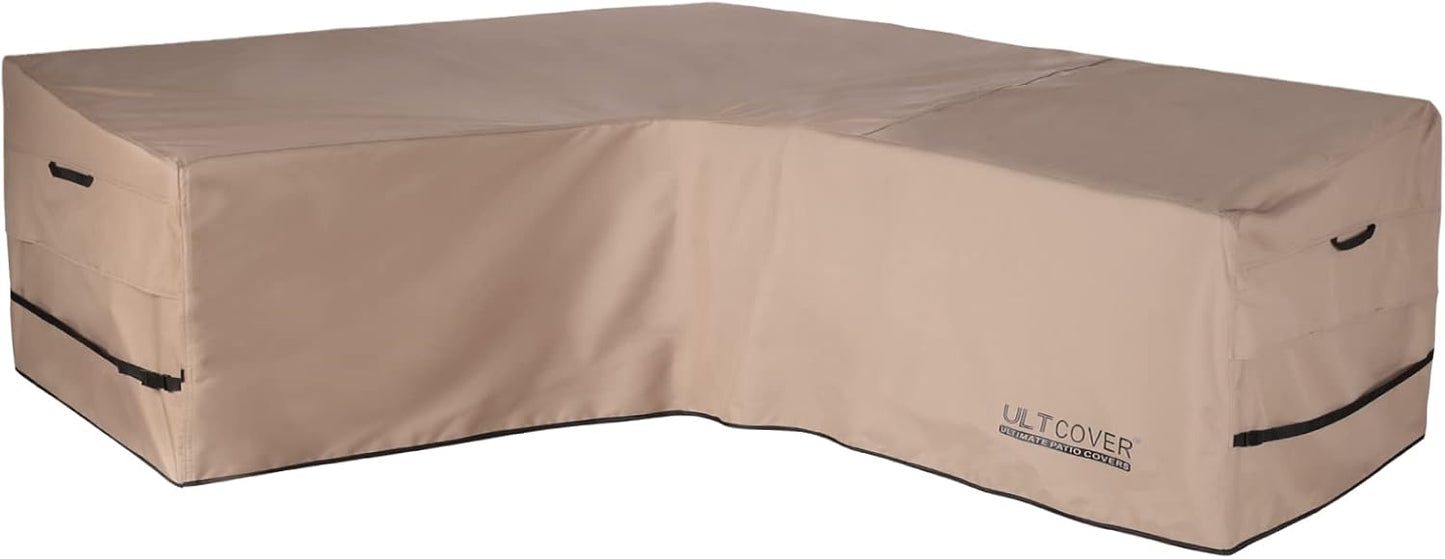 ULTCOVER Waterproof V-Shaped Sofa Cover for 7-Seater Outdoor Use